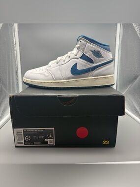 Jordan | Air Jordan 1 Mid SE Shoes - Industrial Blue ; Womens 8